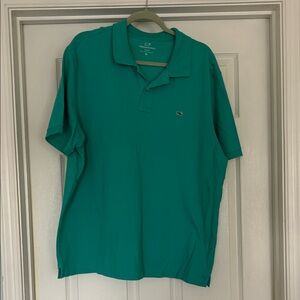 Vineyard Vines Men's Teal-Green Polo
